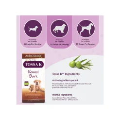 Amber Naturalz Tossa K Respiratory Support Herbal Liquid Supplement for Dogs