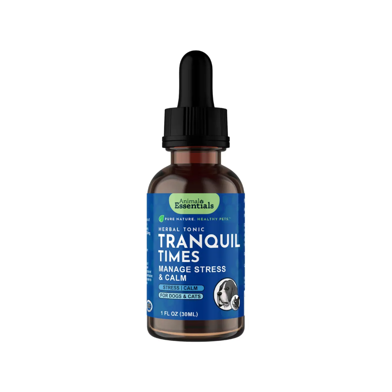 Animal Essentials Tranquil Times Anxiety Herbal Liquid Formula for Dogs & Cats