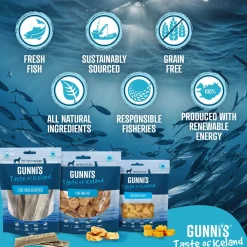 Gunni's Taste of Iceland Fish Wafers Dog Treats