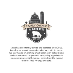 Lotus Oven Baked Kibble Good Grains Adult Dry Dog Food