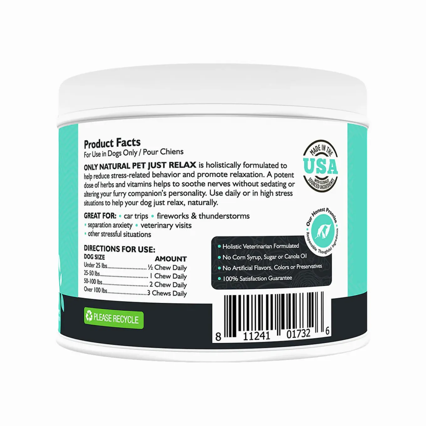 Only Natural Pet Just Relax Calming Chews for Dogs