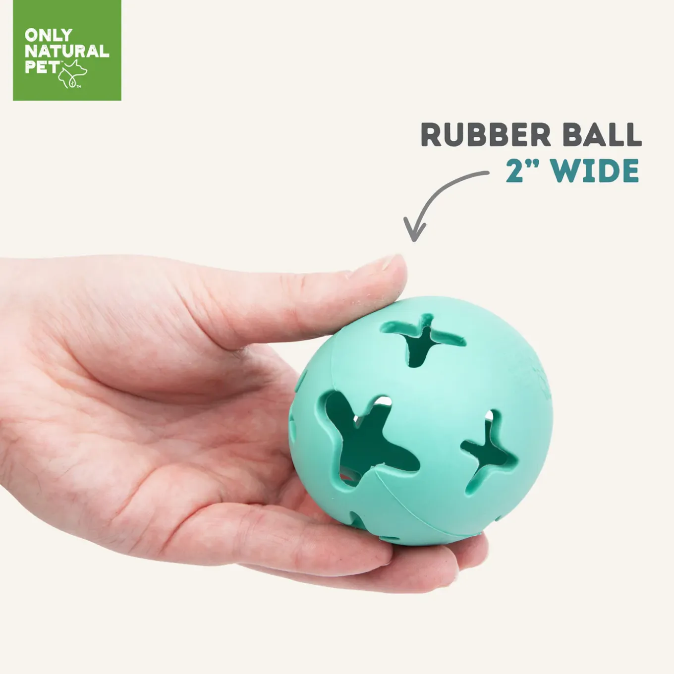 Only Natural Pet Natural Rubber Boredom Buster Treat Stuffer Dog Toys