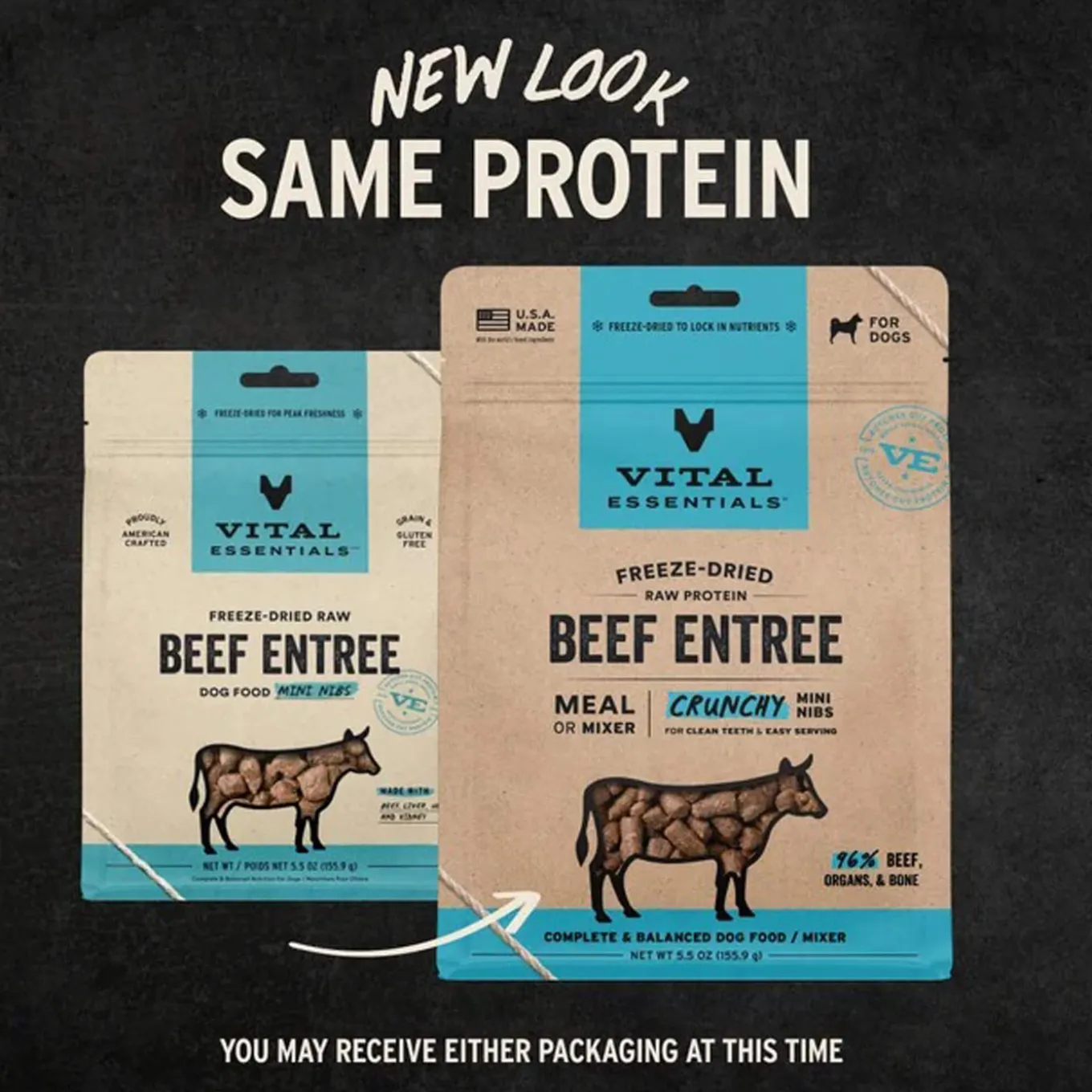 Vital Essentials Freeze Dried Mini Nibblets Dog Entree